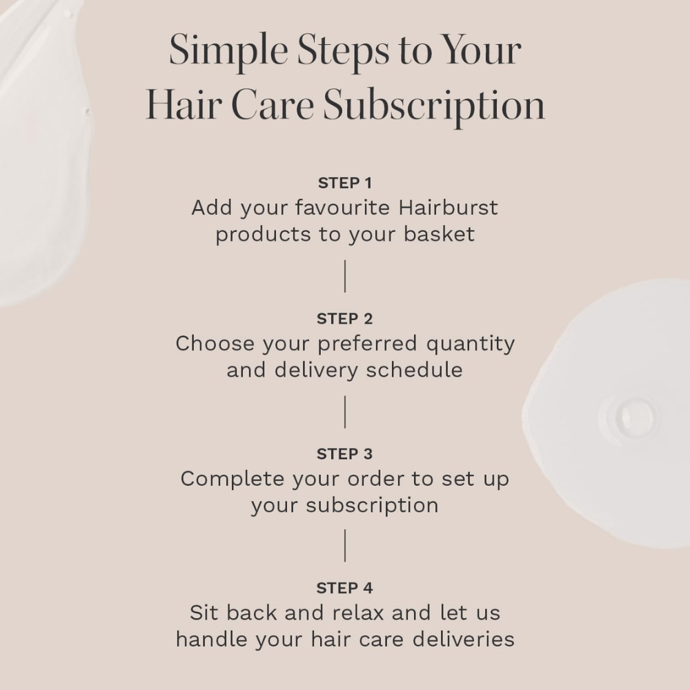 HAIR BURST Shampoo and Conditioner set in 350ml bottles, featuring sleek packaging for healthy hair care.