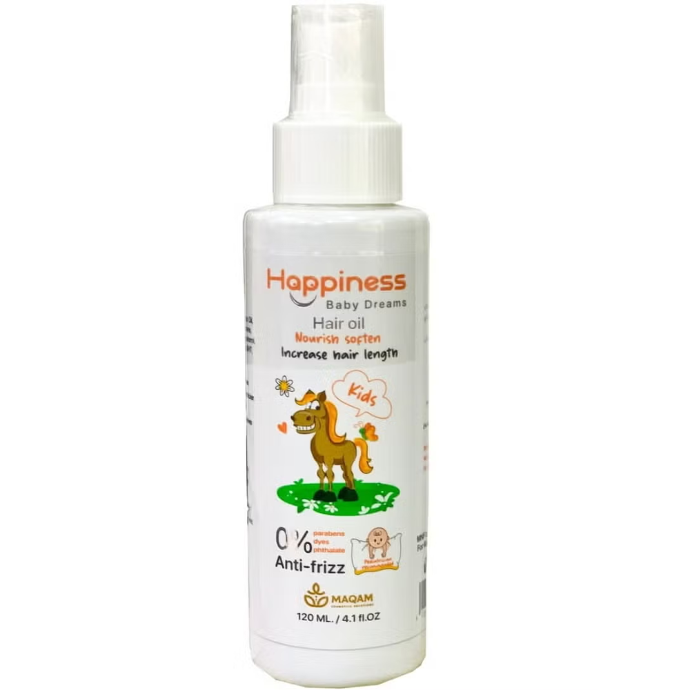 Happiness Baby Hair Oil With Natural Oils 120 ml - belamoon
