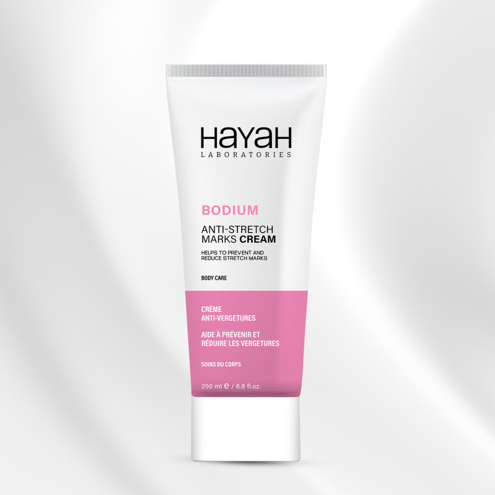 Hayah Laboratories BODIUM Anti_Stretch Marks Cream 200 ml - belamoon