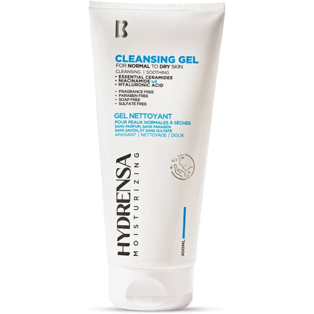 Hydrensa Moisturizing Cleansing Gel – Hydrating Face Wash for Normal & Dry Skin 200ml
