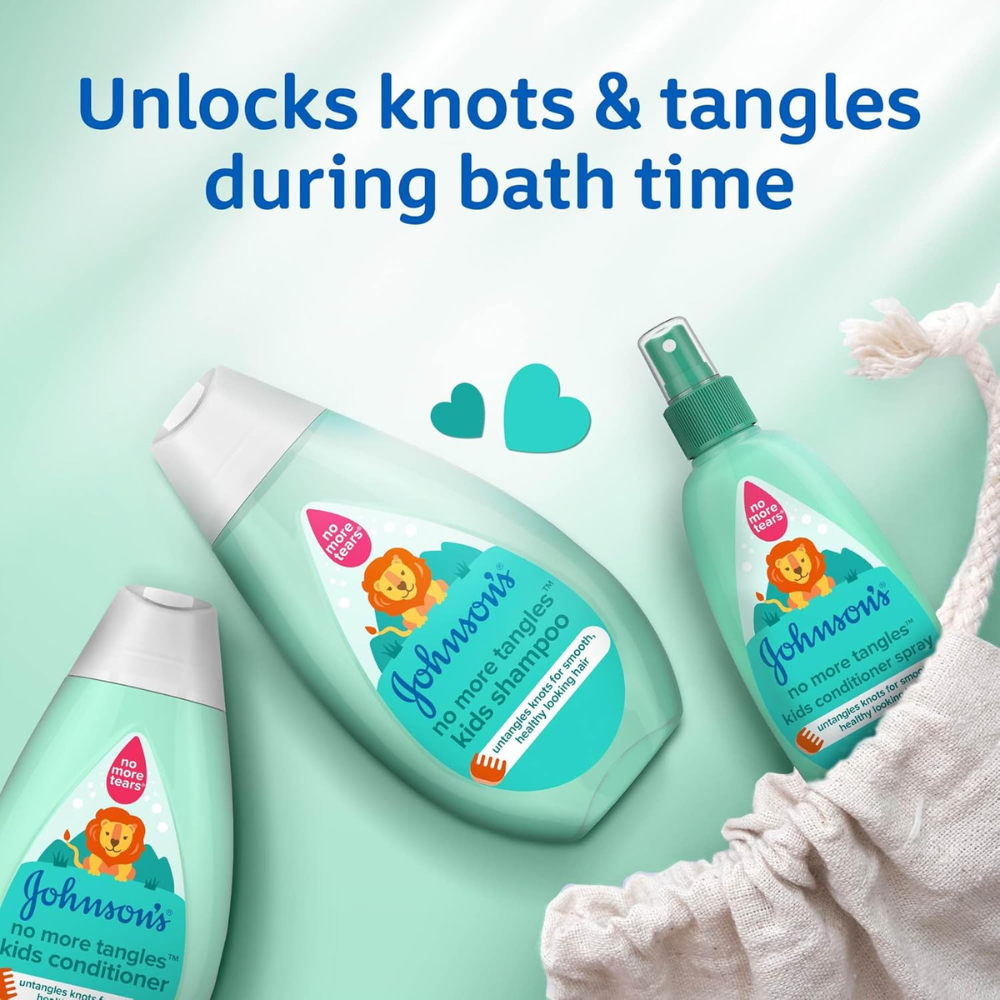 Johnsons no more tangles kids shampoo 200ml - belamoon