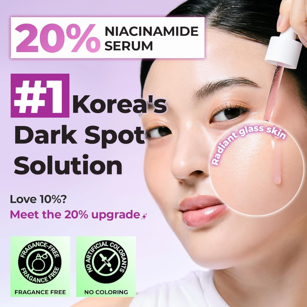 Jumiso Niacinamide 20% Serum 30ml | Dark Spot & Uneven Skin Tone Correcting Serum