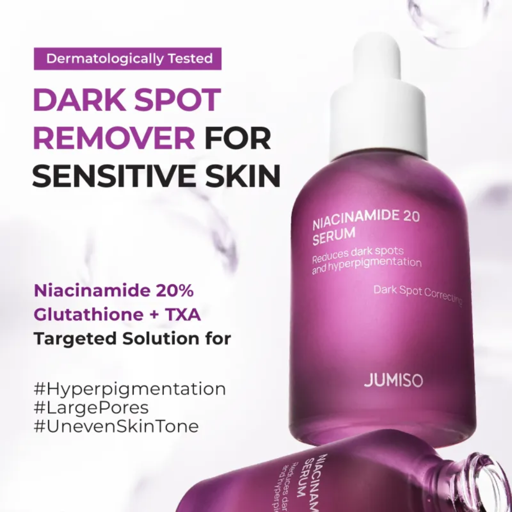 Jumiso Niacinamide 20 Serum 30ml | Niacinamide Serum for Dark Spots & Uneven Skin Tone