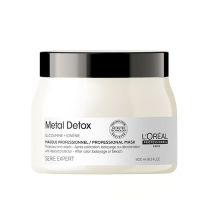 L'Oréal Professionnel Serie Expert Metal Detox Hair Mask 250ml | Anti-Metal Mask for Color-Treated Hair