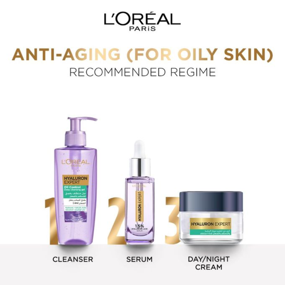L'Oréal Control Deep Cleansing Gel with Hyaluronic Acid – Purifying & Hydrating Face Cleanser 200ml