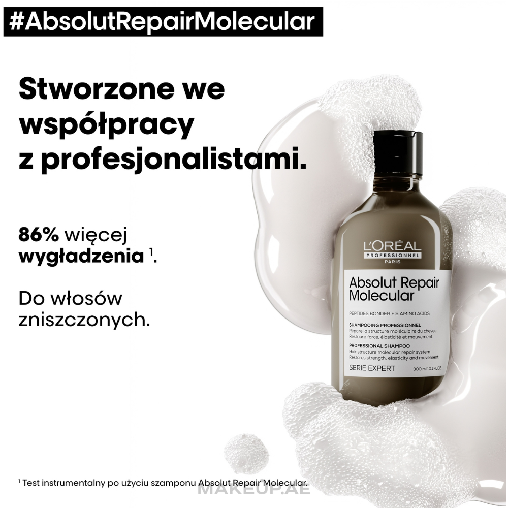 L'Oréal Professionnel Serie Expert Absolut Repair Molecular Shampoo 300ml | Repair Shampoo for Damaged Hair
