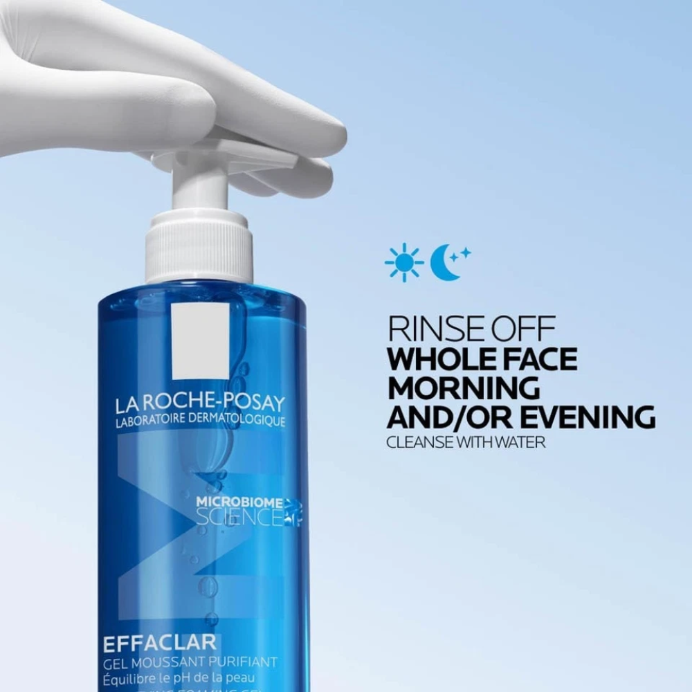 La Roche-Posay Effaclar Purifying Foaming Gel Cleanser for Oily Skin, With Zinc 400ml
