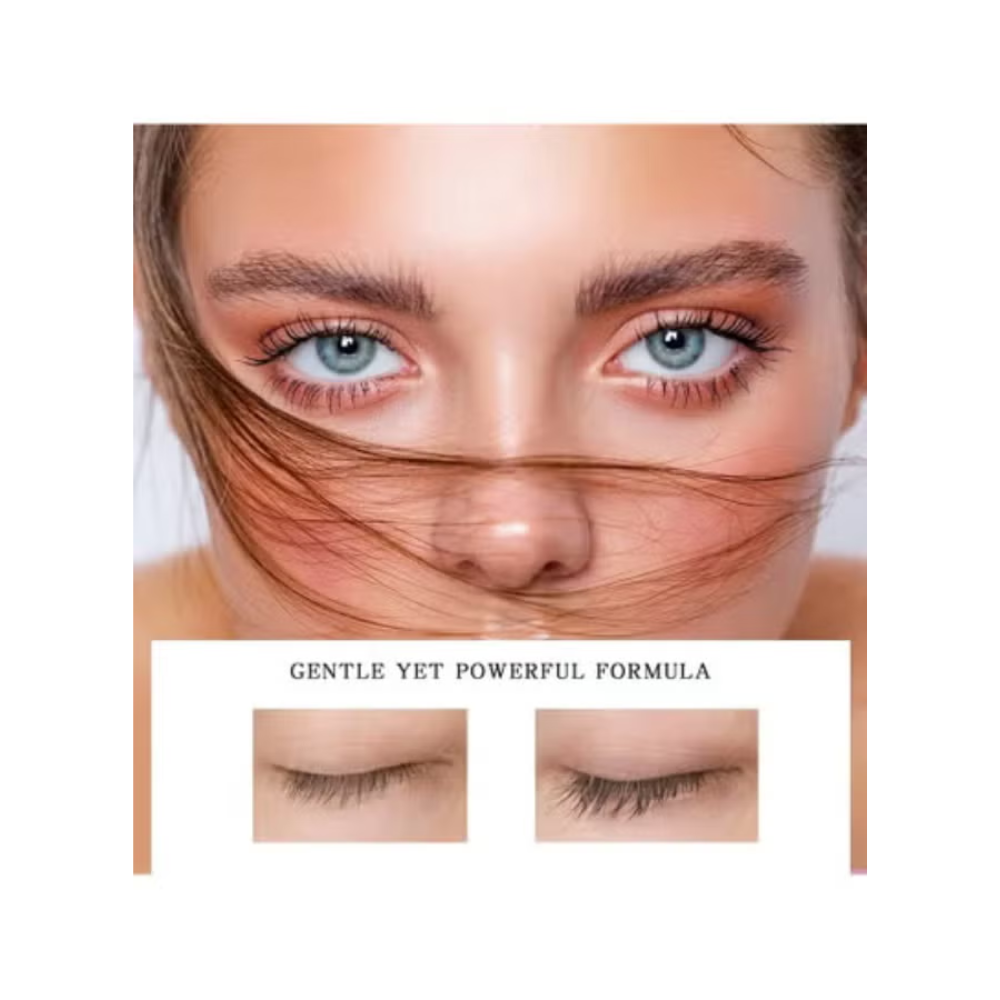 Leylak eyelash and eyebrow serum in a 10ml bottle, facial care product for lash and brow enhancement.