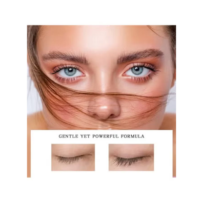 Leylak eyelash and eyebrow serum in a 10ml bottle, facial care product for lash and brow enhancement.