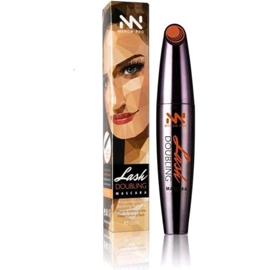 M.N Lash Doubling Mascara in black, 10ml tube, showing the sleek packaging and wand applicator for volumizing and lengthening lashes.