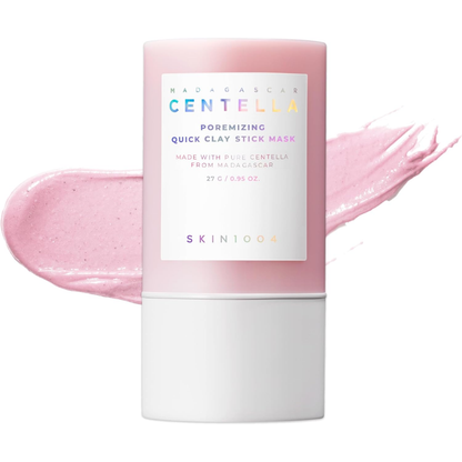 Madagascar Centella pore-minimizing quick clay stick mask by Centella, showing the 27g stick with green clay and natural ingredients.