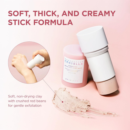 Madagascar Centella Poremizing Quick Clay Stick Mask 27g from Centella, a facial care product in a white stick container with a clear cap.