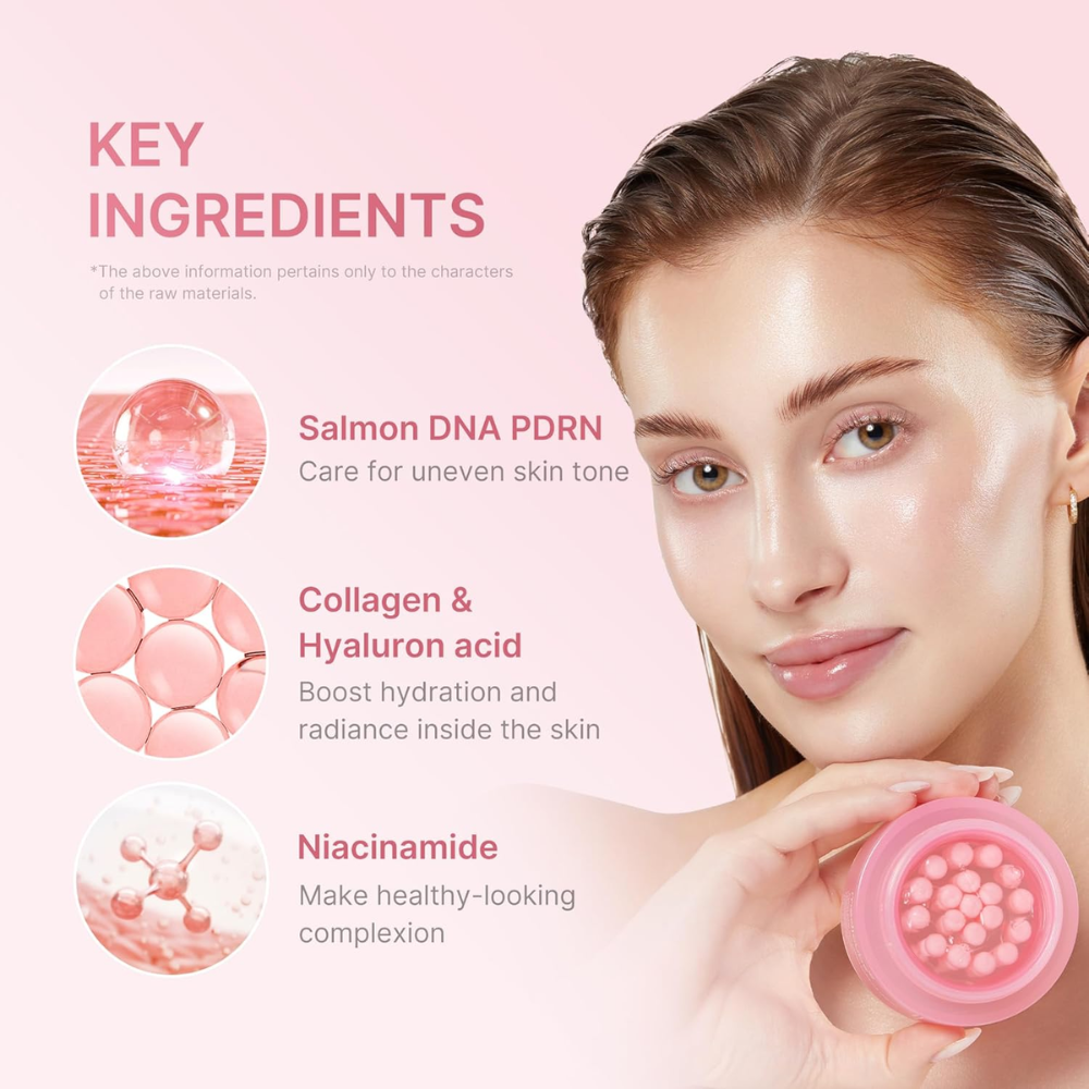 Medicube PDRN Pink Collagen Capsule Cream 55g | Firming & Brightening Moisturizer with PDRN and 5% Niacinamide