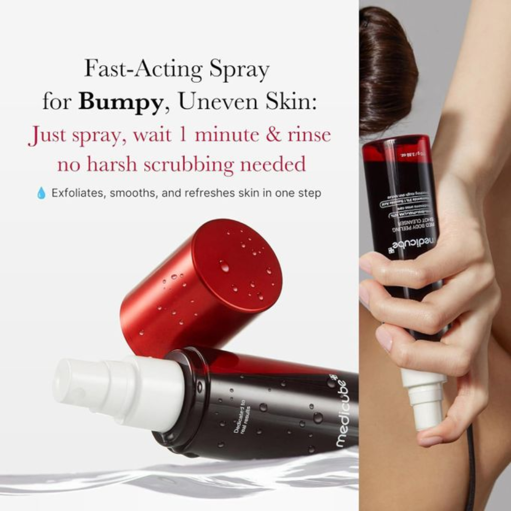 Medicube Red Acne Body Peeling Shot 110g | Exfoliating Body Treatment for Rough Skin