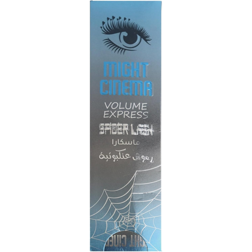 Black Might Cinema Volume Express Spider Lash mascara in 10ml tube, showcasing the sleek packaging and applicator.