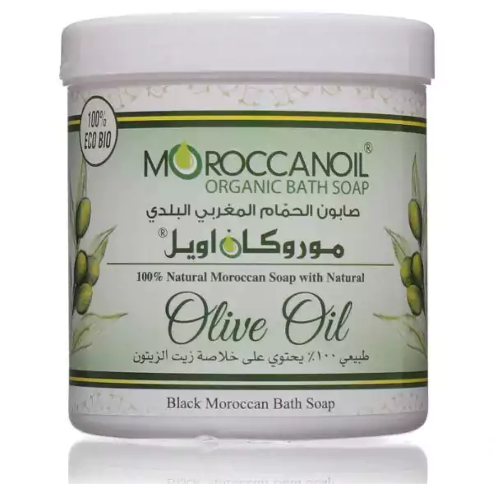 Moroccan oil bath soap in 250ml bottle, body care product with Moroccan oil for nourishing and cleansing skin.