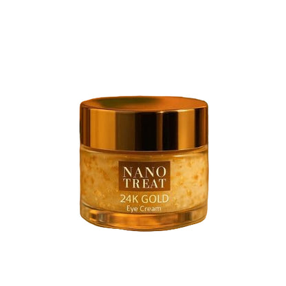 Nano Treat 24K Gold Eye Cream – Dark Circles, Puffiness & Anti-Wrinkle Treatment – 15g