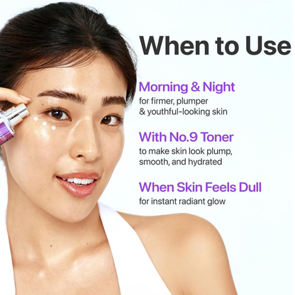 Numbuzin Nad Bio Lifting-Sil Essence 9+ facial care product in a 50ml bottle, featuring a sleek design and clear label.