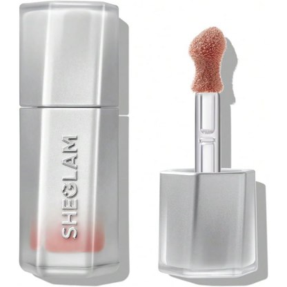 Sheglam Glass Lock Air Gloss in Brunch Babe shade, showcasing the glossy makeup product with a smooth, shiny finish.