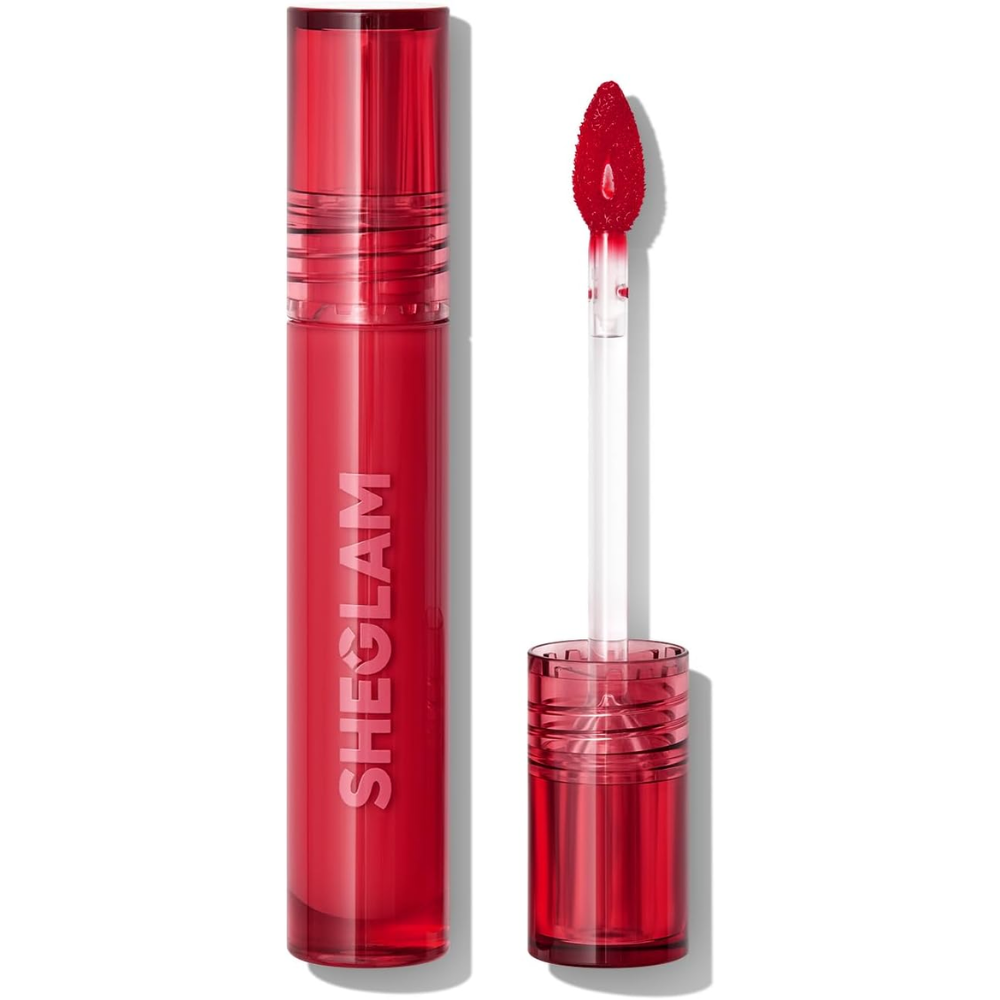 Sheglam Peel Talk Lip Tint transfer-proof lip stain with highly pigmented color and peel-off formula, shown on lips.