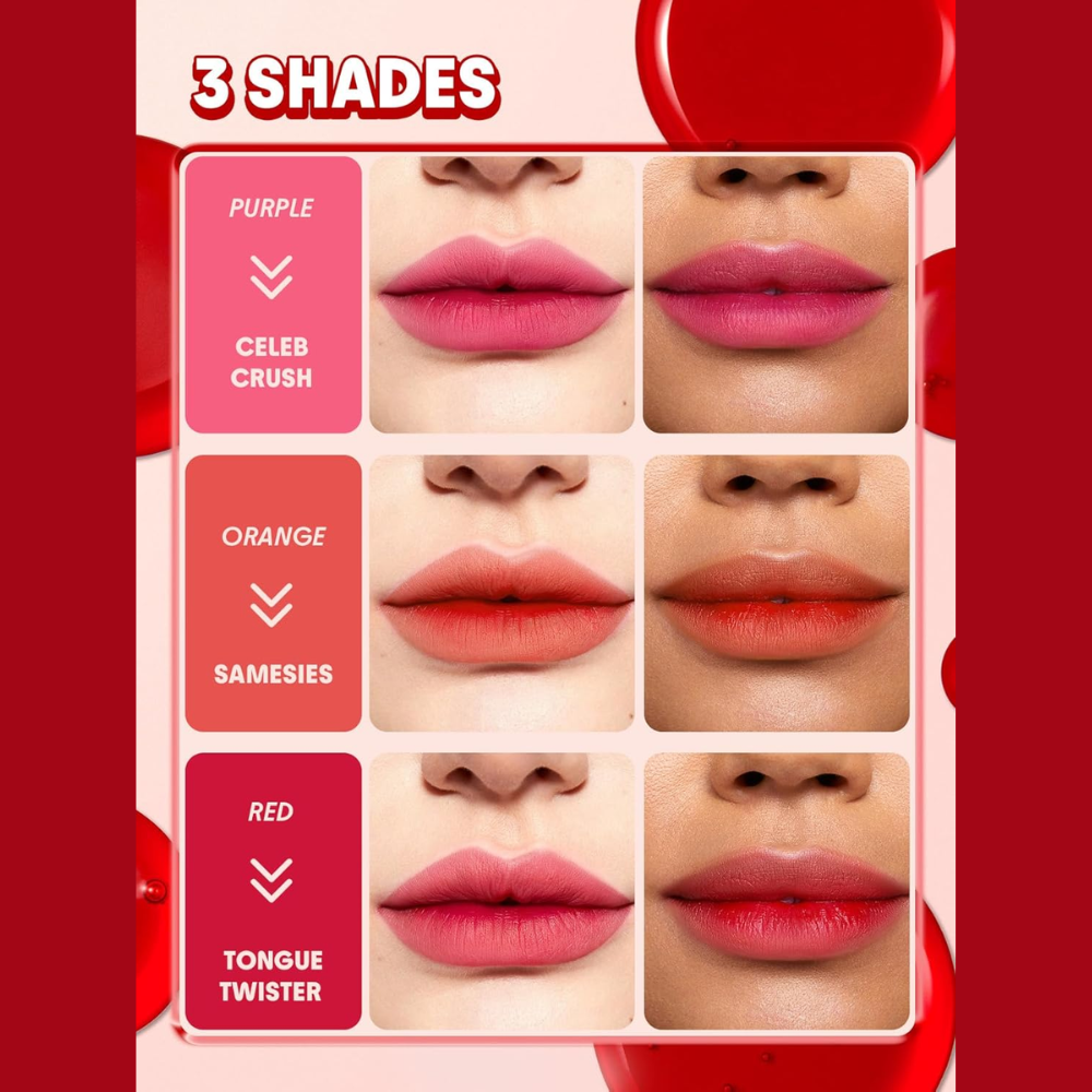 Sheglam Peel Talk Lip Tint transfer-proof lip stain in vibrant color, shown in a sleek tube with the applicator.