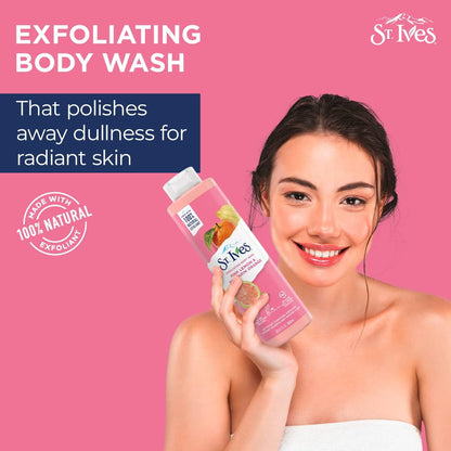 جل استحمام مُقشّر ومُشرق للبشرة من سانت آيفز، بالليمون الوردي واليوسفي، ٦٥٠ غرام