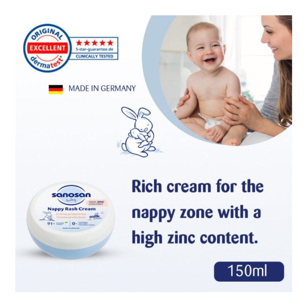 Sanosan nappy rash cream 150ml - belamoon