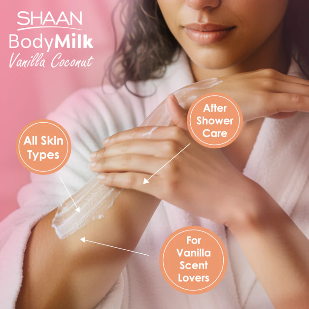 Shaan Body Milk Vanilla Coconut 300 ml - belamoon