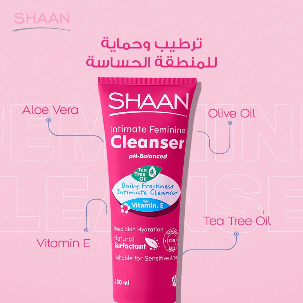 Shaan Feminine Cleanser 250 ML - belamoon