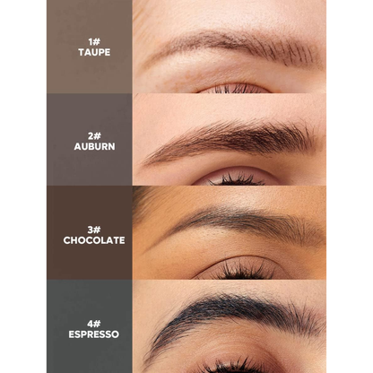 Sheglam Brows On Demand 2-in-1 brow pencil for precise filling and shaping, featuring a dual-ended design in black.