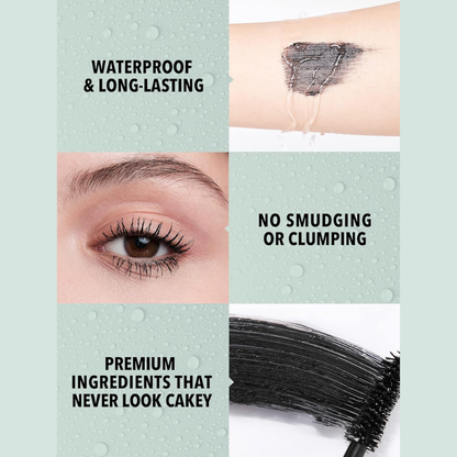 Sheglam All-In-1 Volume & Length Mascara in a sleek black tube, showcasing the mascara wand with volumizing and lengthening formula.