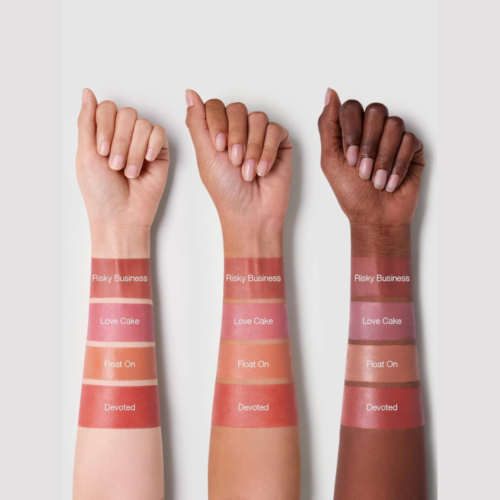 Sheglam Love Cake liquid blush in a 5.2ml bottle, featuring a vibrant pink shade, perfect for adding a natural flush to makeup.