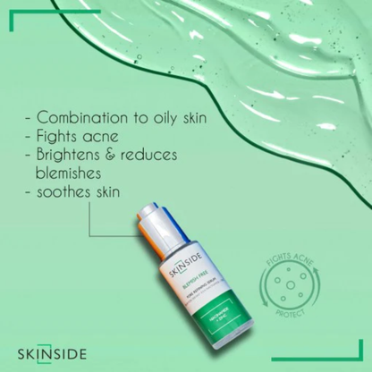 Skinside Niacinamide + Zinc facial serum bottle, 25ml, for clear, balanced skin and skincare routine.