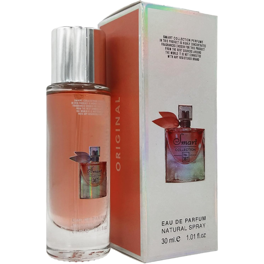 Smart Collection No.387 Eau De Parfum 30ml bottle with elegant packaging, showcasing a stylish perfume design.