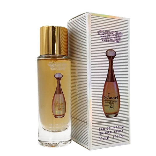 Smart Collection No.64 women’s perfume 30ml bottle, elegant design, showcasing the fragrance inside.