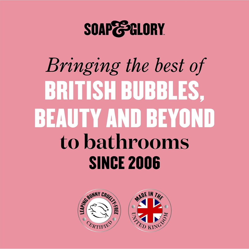 Soap & Glory Face Soap and Clarity 3-in-1 Vitamin C facial wash in a 350ml bottle, suitable for daily detox and cleansing.