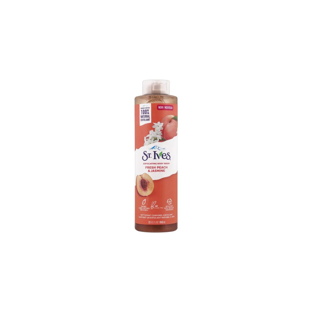 St.Ives Exfoliating Fresh Skin Body Wash Peach & Jasmine 650ml - belamoon