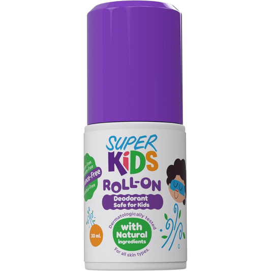Super kids roll-on deodorant safe for kids 30ml - belamoon