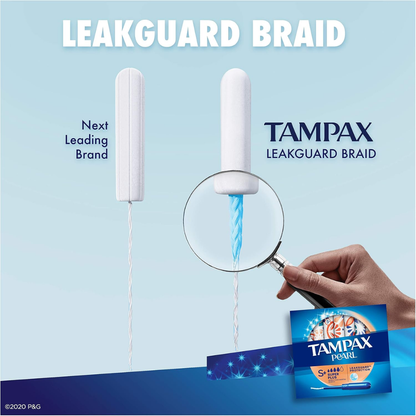Tampax Pearl Plastic Super Plus Tampons, Unscented 18 each (Pack of 1)