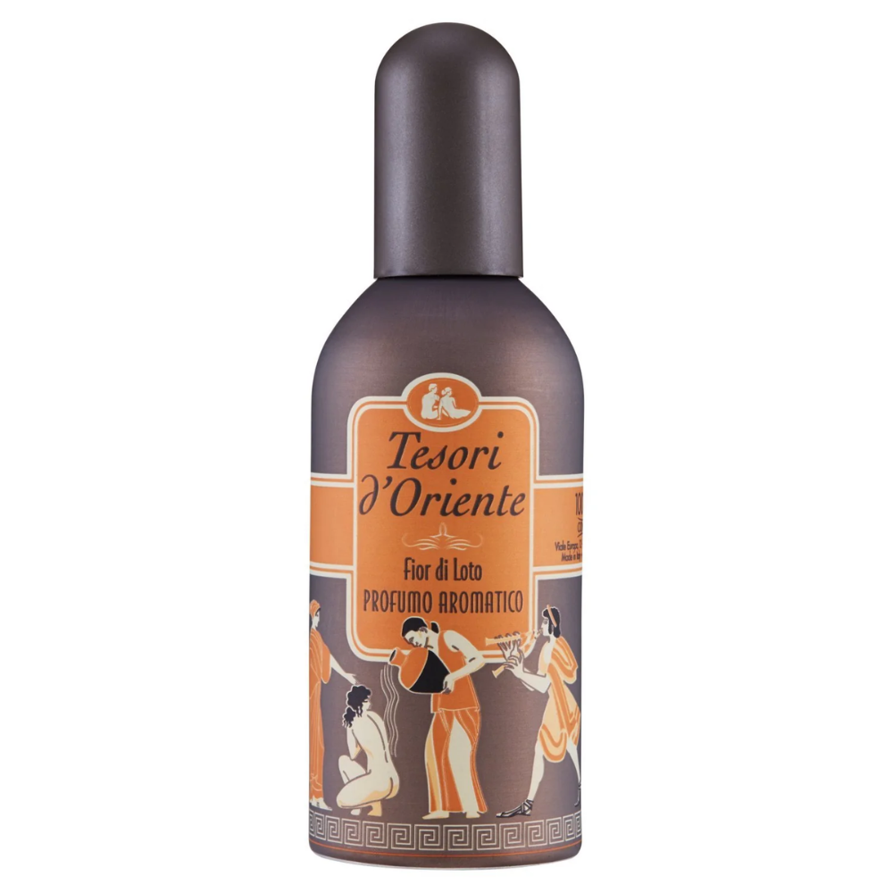 Tesori d'Oriente unisex perfume bottle with a sleek 100ml design, elegant packaging, and a sophisticated fragrance.