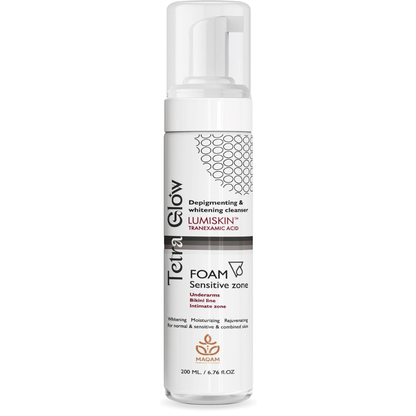 Tetra Glow Sensitive Zone Whitening Foam Cleanser 200 ml