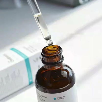 The Ordinary Multi Peptide Serum for Hair Density in 60 ml bottle, featuring a clear liquid formula in a sleek bottle.