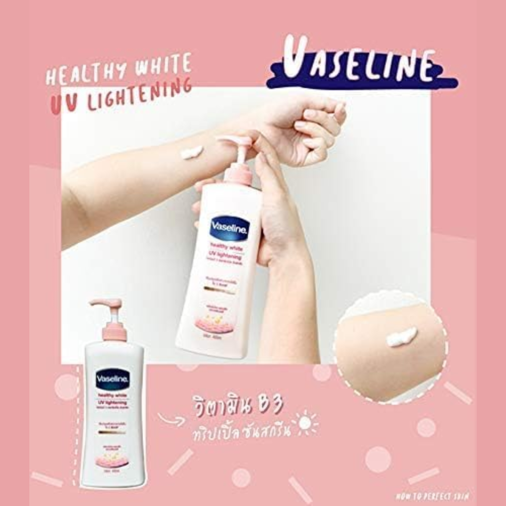 Vaseline Body Lotion Sun Protection 500 ml bottle, moisturizing body care with SPF for sun protection and skin hydration.