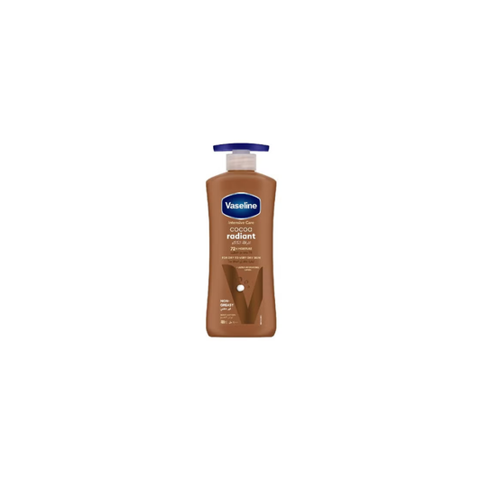 Vaseline® Lotion intensive care cocoa radiant made with 100% pure cocoa butter for a natural glow