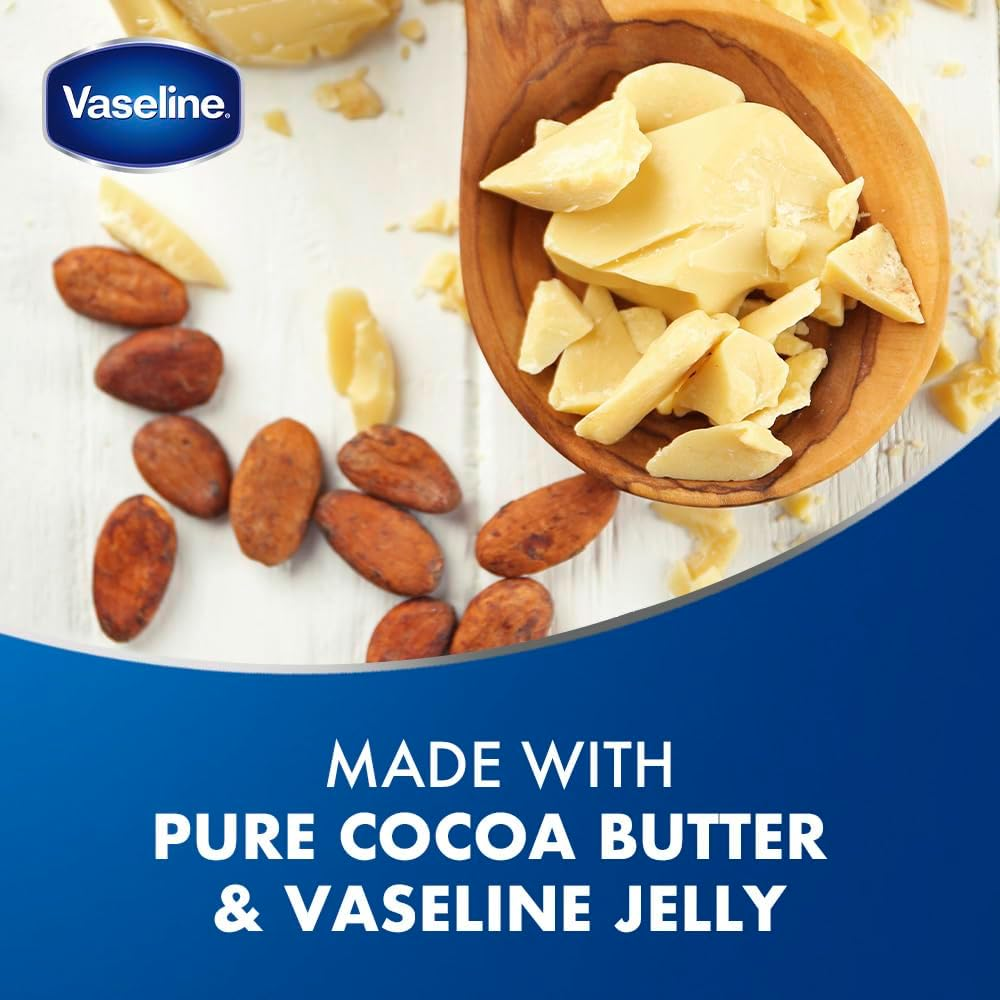Vaseline Intensive Care Cocoa Radiant body lotion with 100% pure cocoa butter for natural glowing skin