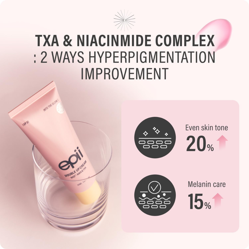 Epii Double Up Cream with NAD+, NMN, TXA & Niacinamide for Brightening & Firmness - 50ml