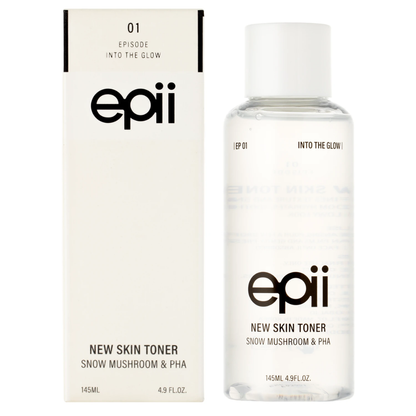 epii New Skin Toner Snow Mushroom & PHA 145ml | Hydrating Exfoliating Toner